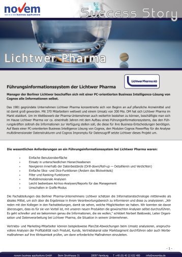 Download Case Study "Lichtwer Pharma" - novem business ...