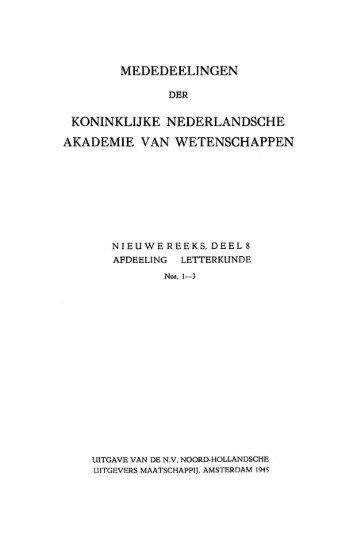 nederlandse letterkundigen tegenover de franse overheersing - DWC