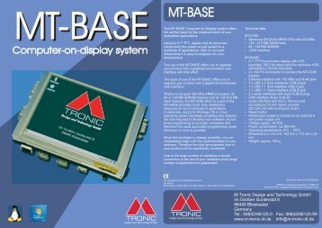 Flysheet Sheet MT-BASE - ADKOM Elektronik Gmbh