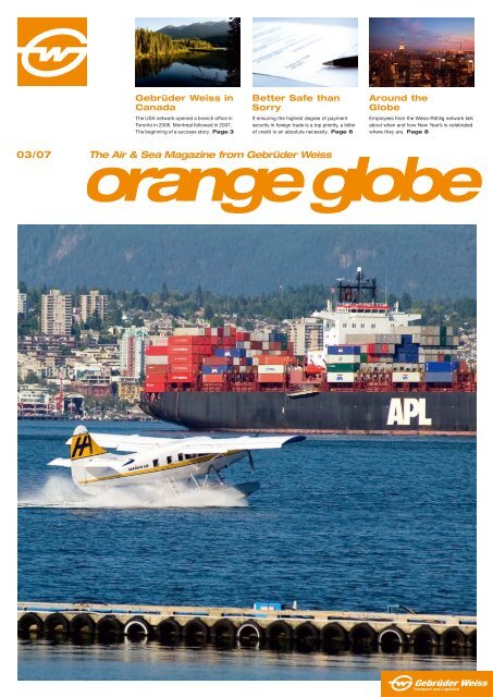 The Air & Sea Magazine from Gebrüder Weiss 03/07
