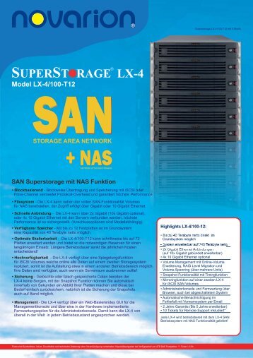 Datenblatt SuperStorage - novarion.com