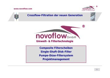 Crossflow-Filtration der neuen Generation Composite ... - novoflow