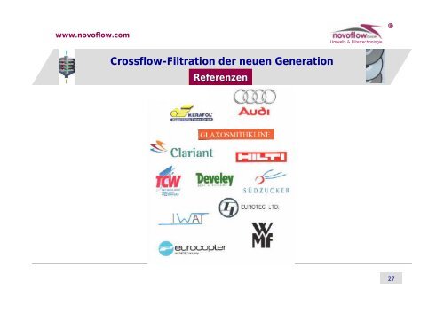 Crossflow-Filtration der neuen Generation Composite ... - novoflow