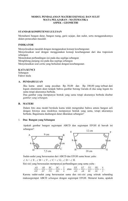 MODUL PENDALAMAN MATERI ESENSIAL DAN SULIT MATA ...