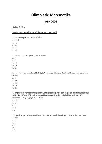 Olimpiade Matematika