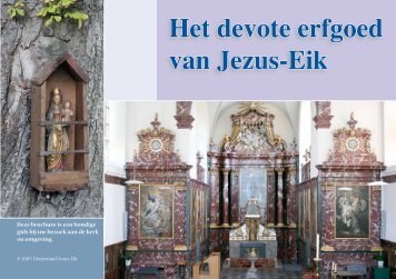 brochure 'Het devote erfgoed van Jezus-Eik' - Overijse