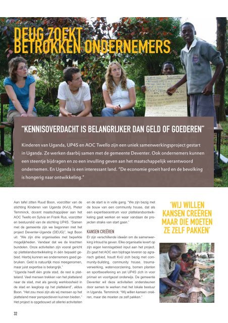 ONDERNEMEN IN DE STEDENDRIEHOEK - Rondom Zakendoen