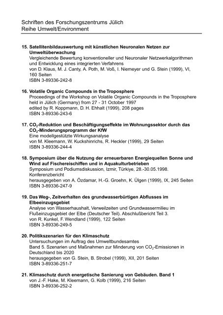 Dendro-Isotope und die Jahrringbreiten als Klimaproxis der letzten ...