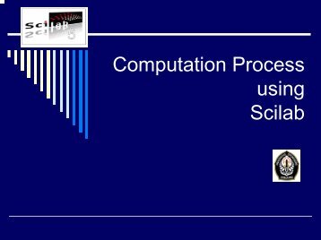 Computation Process using Scilab