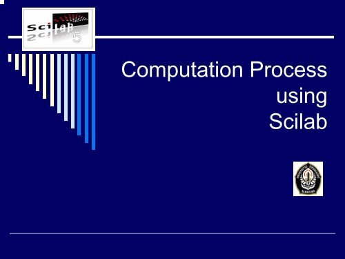 Computation Process using Scilab