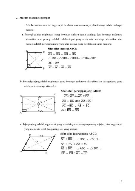 Geometri Datar dan Ruang - MGMP Matematika Satap Malang