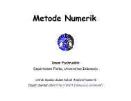 Metode Numerik 2 - Universitas Indonesia