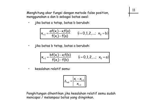 Metode Numerik 2 - Universitas Indonesia