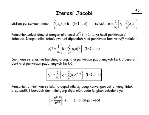 Metode Numerik 2 - Universitas Indonesia