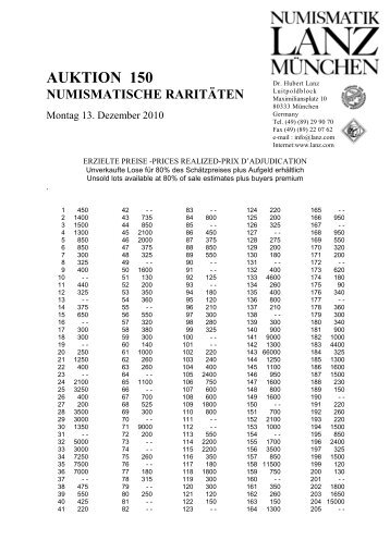 als PDF - Numismatik Lanz
