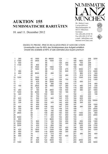 als PDF - Numismatik Lanz