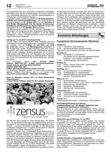 MITTEILUNGSBLATT - Nussbaum Medien