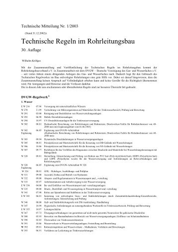 Technische Regeln im Rohrleitungsbau - Nodig-Bau.de