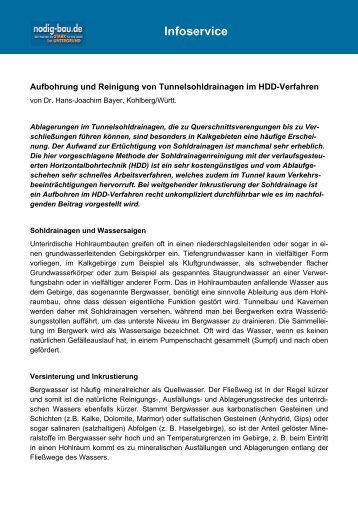 Infoservice - Nodig-Bau.de