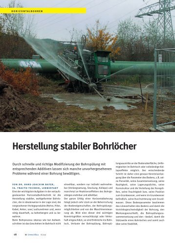 Herstellung stabiler Bohrlöcher - Nodig-Bau.de