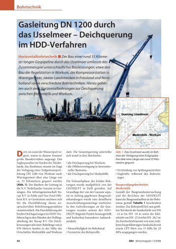 Deichquerung im HDD-Verfahren - Nodig-Bau.de