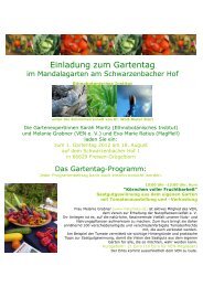 Einladung zum Gartentag - VEN Verein zur Erhaltung der ...