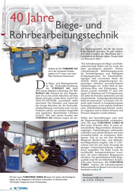 Ausgabe 45 • Oktober 2010 - Nodig-Bau.de