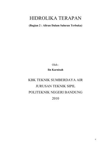 HIDROLIKA TERAPAN - enungkasyanto