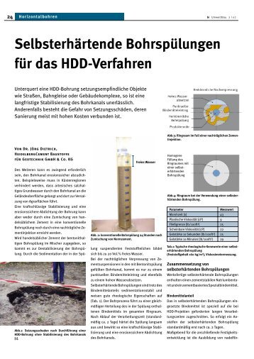 Selbsterhärtende Bohrspülungen für das HDD ... - Nodig-Bau.de