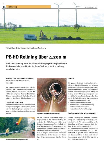 PE-HD Relining über 4.200 m - Nodig-Bau.de