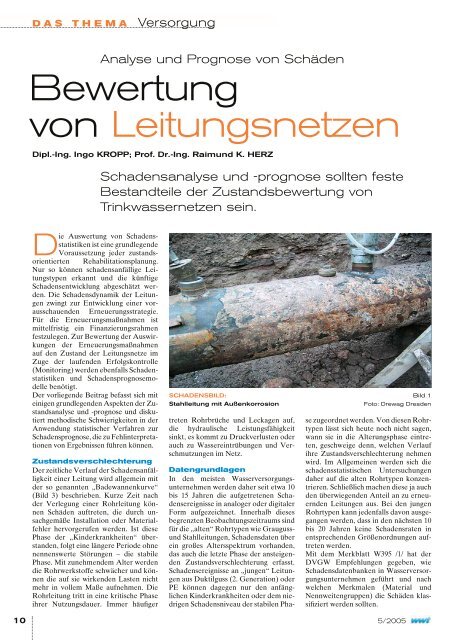 Bewertung von Leitungsnetzen - Nodig-Bau.de