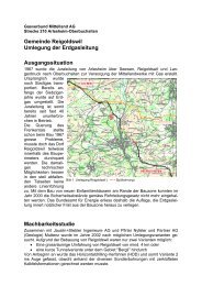 Gemeinde Reigoldswil Umlegung der Erdgasleitung ... - Nodig-Bau.de