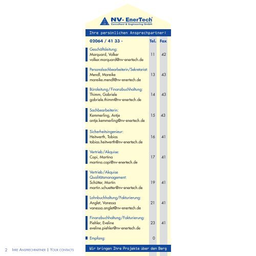 NV_Newsletter2011/2012 (Page 1) - NV-EnerTech GmbH