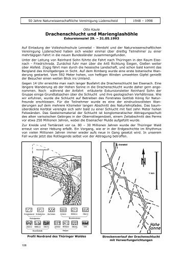 Drachenschlucht und Marienglashöhle - Naturwissenschaftliche ...