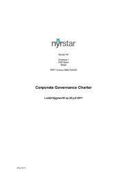 Corporate Governance Charter - Nyrstar