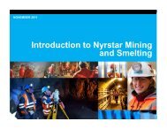 Introduction to Nyrstar Mining and Smelting