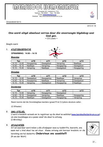 Kruinerklets 02 - Laerskool Helderkruin