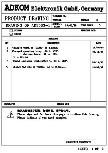 AD3583-1 - ADKOM Elektronik Gmbh