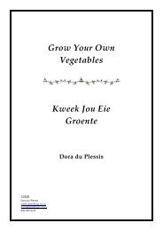 Grow Your Own Vegetables Kweek Jou Eie ... - Support Services