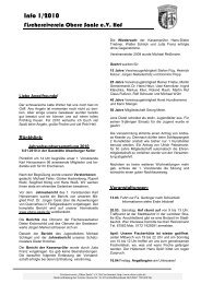 Info 1-2010 - Fischereiverein Obere Saale