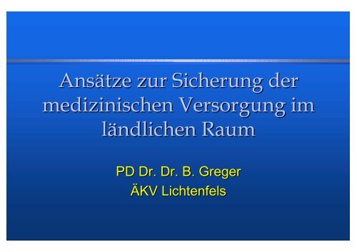 Statement von Priv.Doz Dr. Bernhard Greger