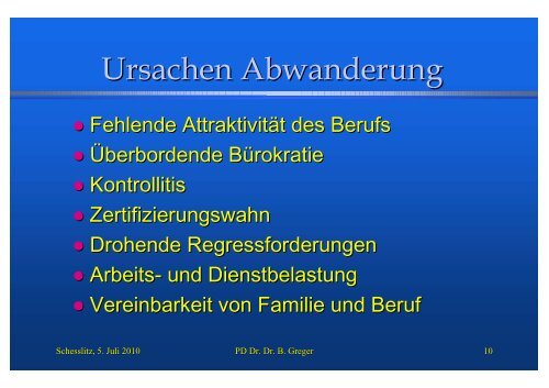 Statement von Priv.Doz Dr. Bernhard Greger