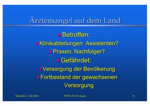 Statement von Priv.Doz Dr. Bernhard Greger