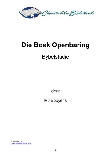 Oorsig oor die boek Openbaring - Algemene Biblioteek