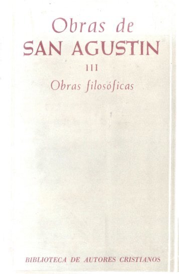 Obras de SAN AGUSTÍN