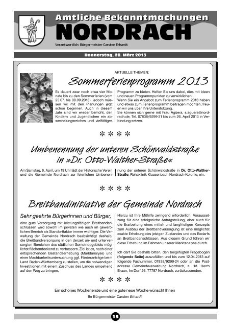 Amtsblatt_28-03-2013 - Gemeinde Nordrach