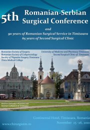 Romanian-Serbian Surgical Conference 5th - RSCP