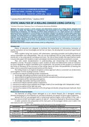 static analysis of a rolling chassis using catia v5 - Annals-Journal of ...