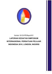 LAPORAN KEGIATAN SIMPOSIUM INTERNASIONAL PERSATUAN ...