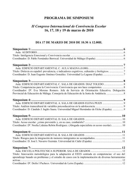 PROGRAMA DE SIMPOSIUM II Congreso ... - Acoso moral